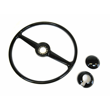 STUURWIEL 2 SPAAKS ZWART STUURWIEL 2 SPAAKS ZWART