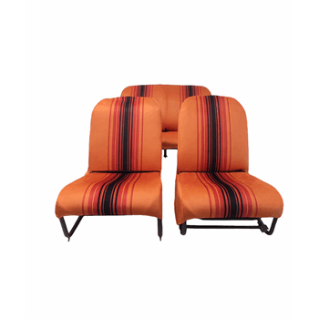 BEKLEDINGSET ORANJE RAYE ASYMMETRISCH BEKLEDINGSET ORANJE RAYE ASYMMETRISCH